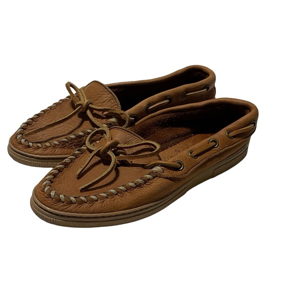Minnetonka Leather Moccasins Size 6 Vintage - Picture 1 of 7